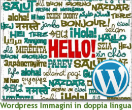WordPress immagini in doppia lingua